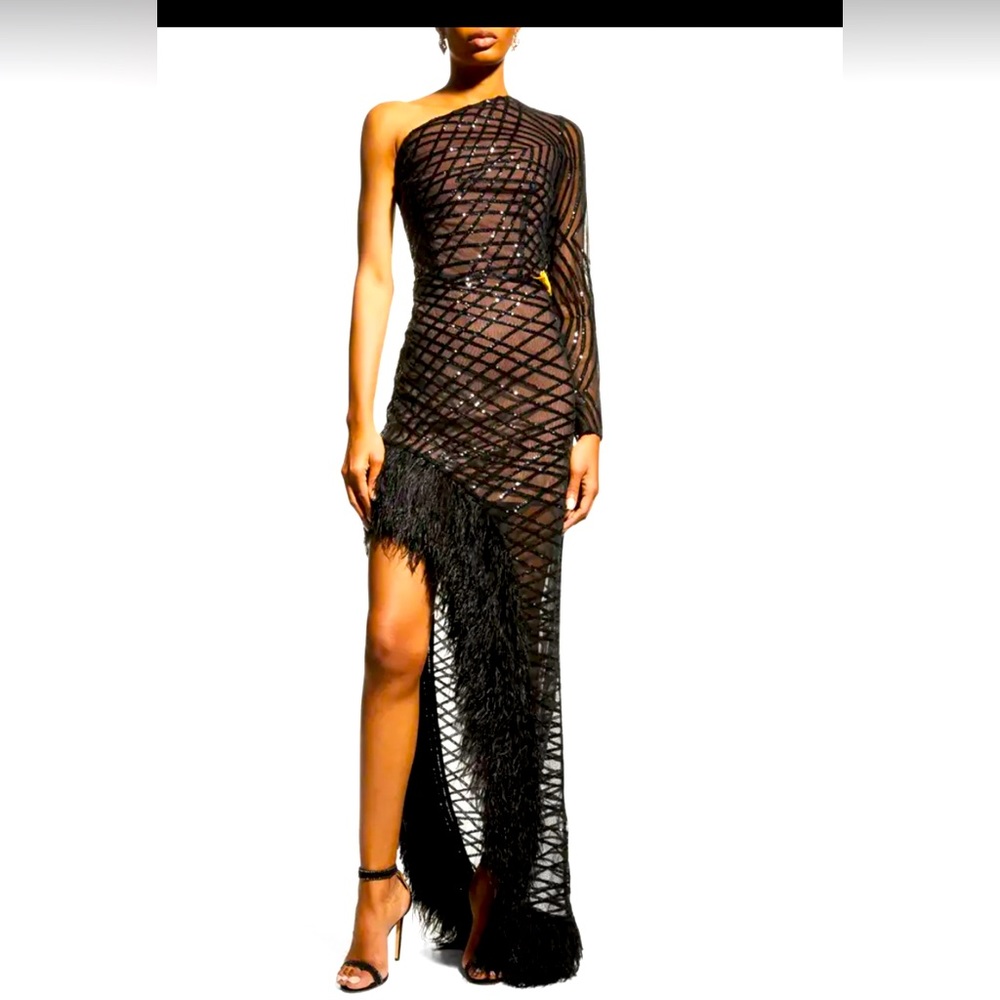 Bronx and Banco black sequined Lola dress